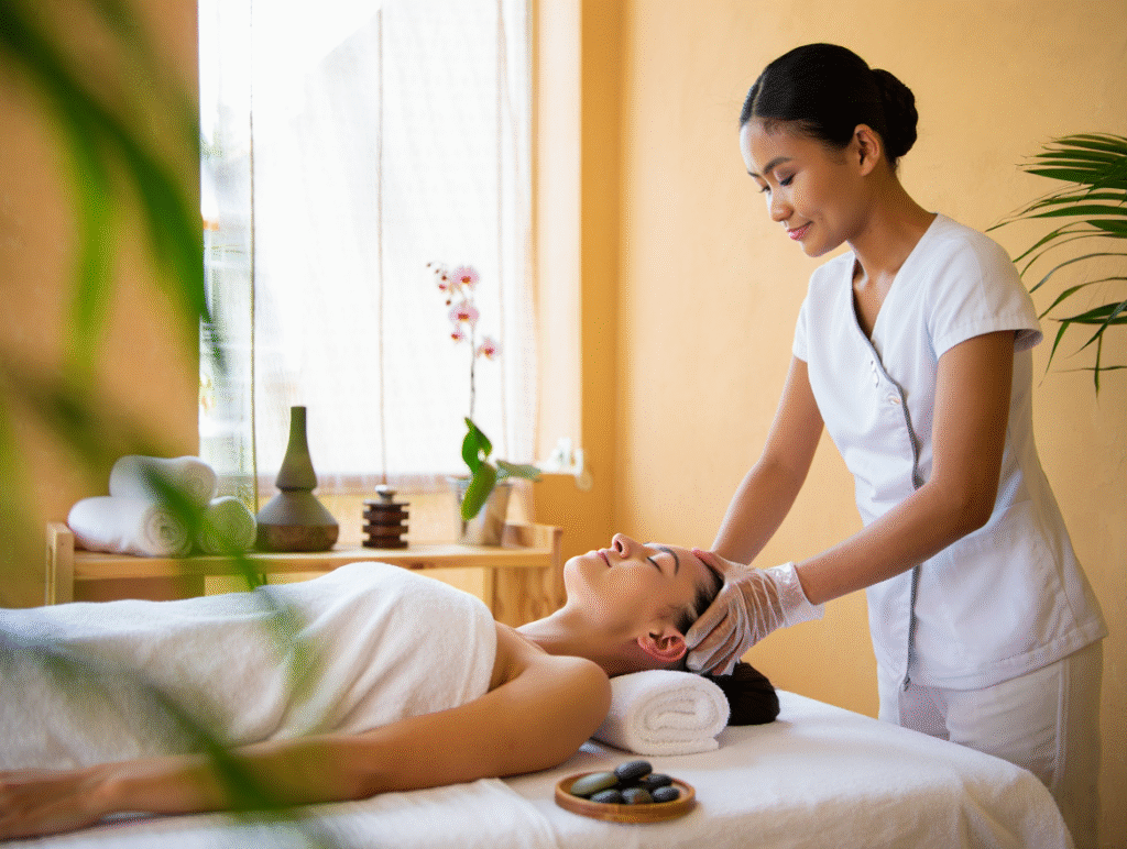 岘港脑部排毒理疗按摩