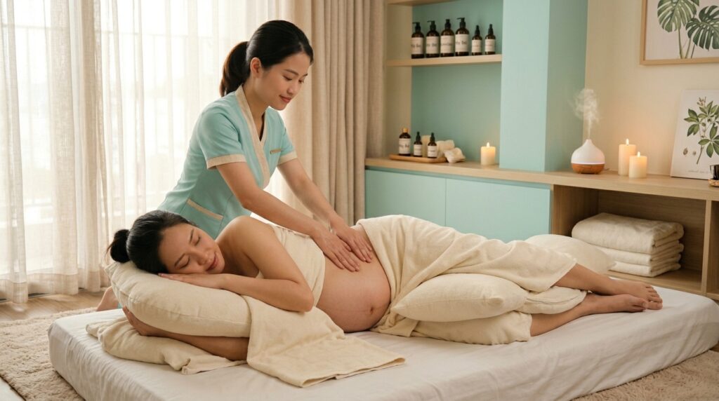 Massage cho mẹ bầu tại nhà Đà Nẵng