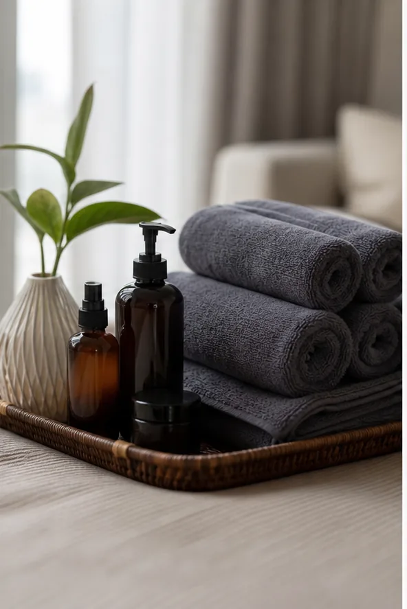 deep tissue massage Ho Chi Minh City fresh towels and professional hygiene supplies