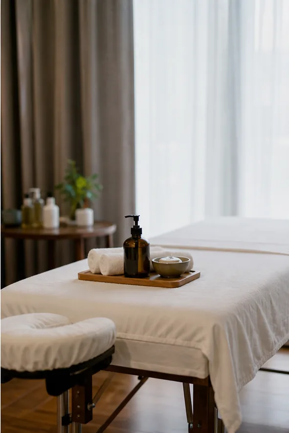 massage at home Hanoi professional arrival and safe at-home massage setup