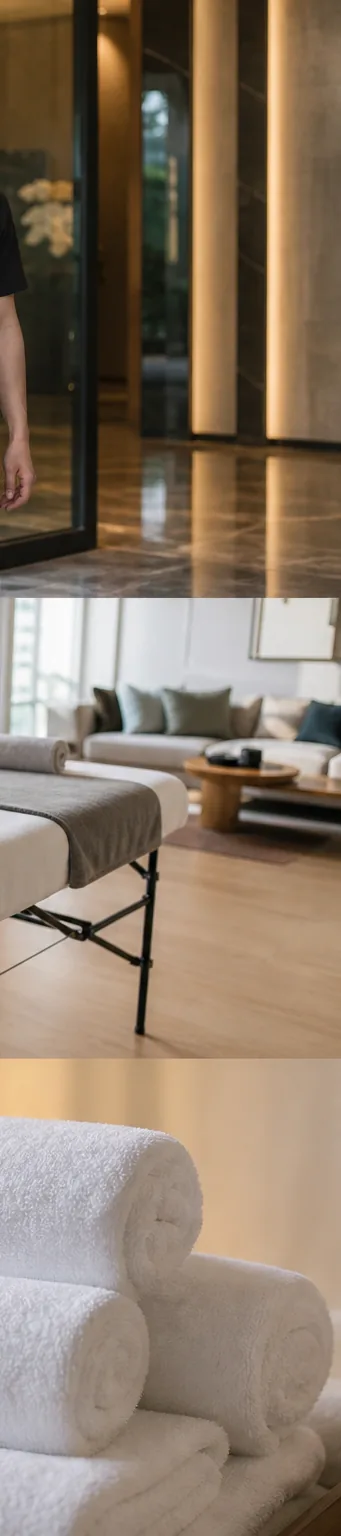 mobile massage Saigon professional arrival and safe at-home massage setup