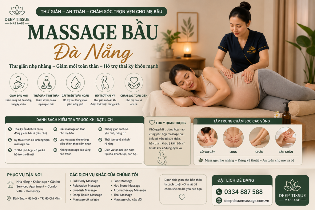 Massage Bầu Đà Nẵng: Lợi Ích, Cách Chọn Dịch Vụ Và Những Điều Mẹ Bầu Cần Biết - Massage Bầu Đà Nẵng Lợi Ích, Cách Chọn Dịch Vụ Và Những Điều Mẹ Bầu Cần Biết